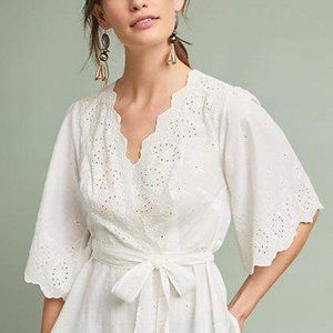 Anthropologie Meadow Rue Loire Wrap Blouse size XL